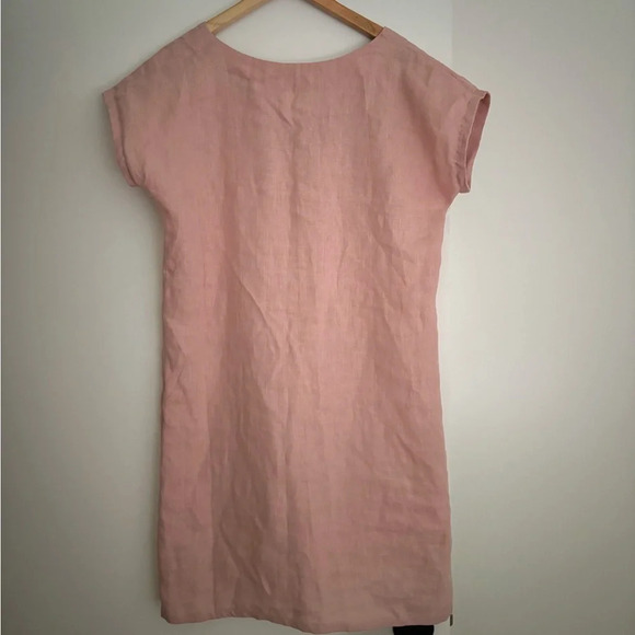 Linen dress from Meetra Linen (Etsy shop) size M coastal cottage vacation summer - Picture 4 of 10